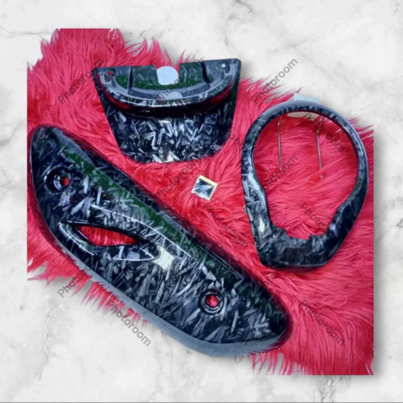 (3pcs) Paketan Carbon Wtp Forged Motor Honda Scoopy 2021-2024