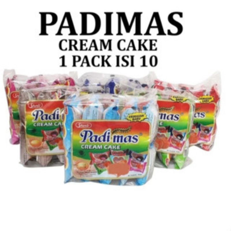 

PADIMAS CREAM CAKE BANYAK RASA MURAH MERIAH 1 PACK NETTO 10 PCS X 10 GR