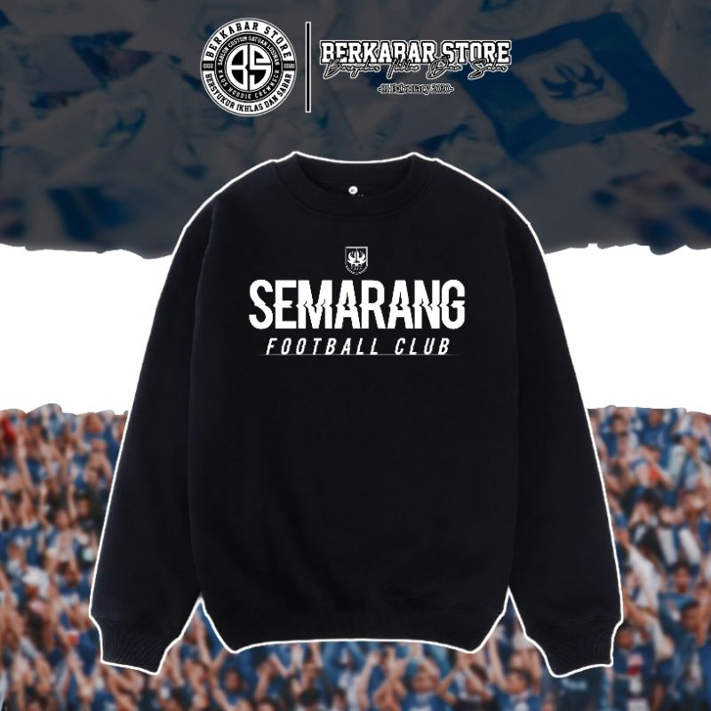 Crewneck Casuals PSIS Semarang Football Club [Plastisol] •BerkabarStore•