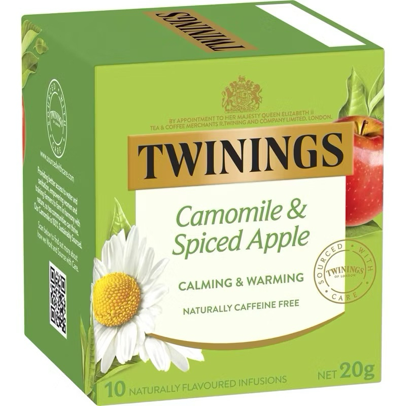 

Twinings Spiced Apple Infused Camomile Tea Bags // camomile honey & vanilla 10pk Australia