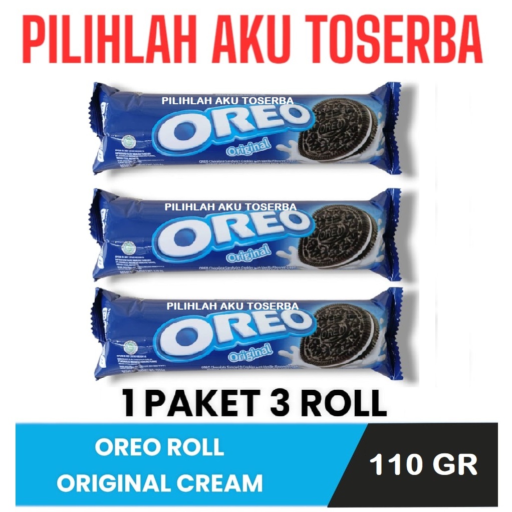 

Biskuit OREO sandwich VANILLA Roll 110 gr - ( HARGA 1 PAKET ISI 3 )