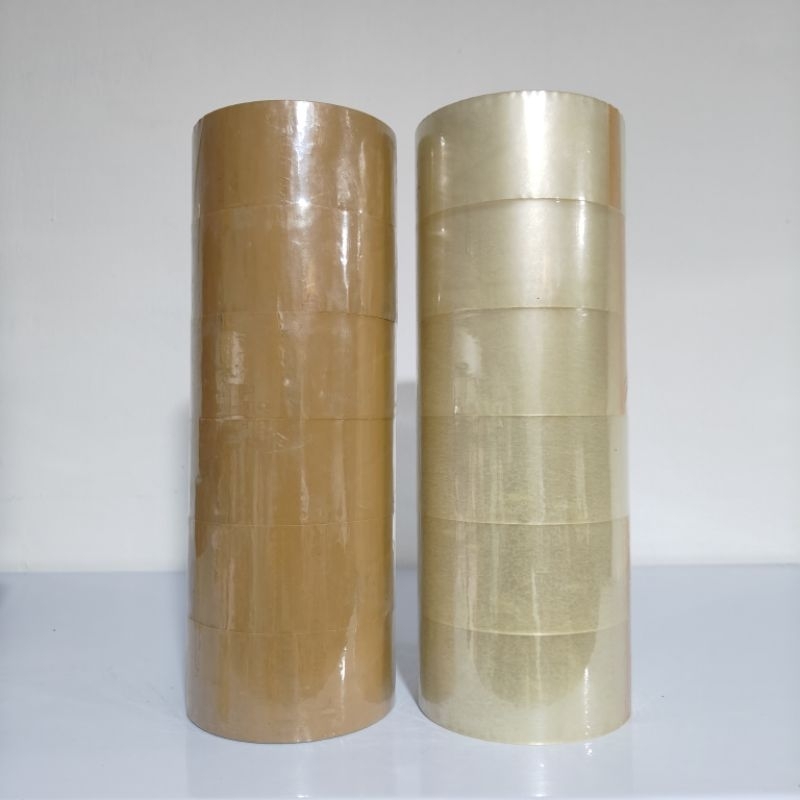

Lakban Bening Coklat 45mm x 72 Yard