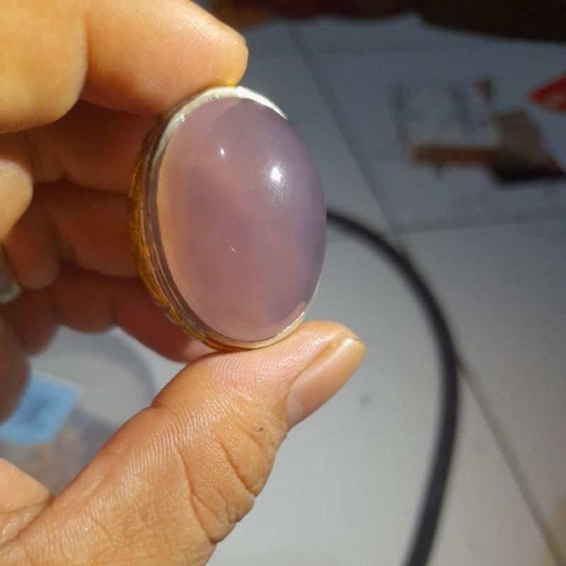 natural Batu bacan obi ungu jumbo serat kura