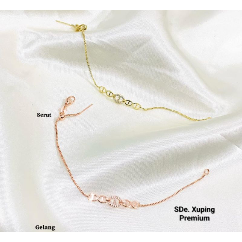 MK-SDe. Gelang tangan serut xuping Premium mewah