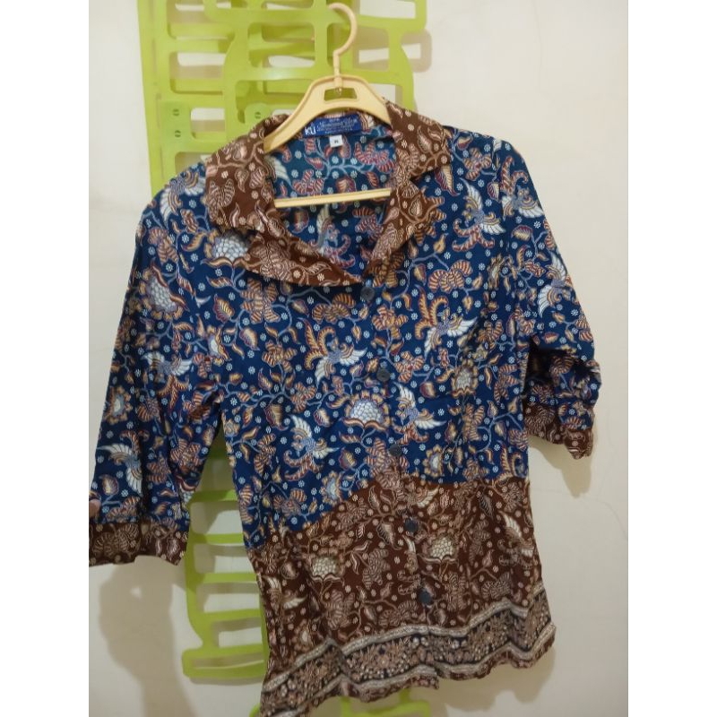 Baju Batik Wanita Kencana Ungu