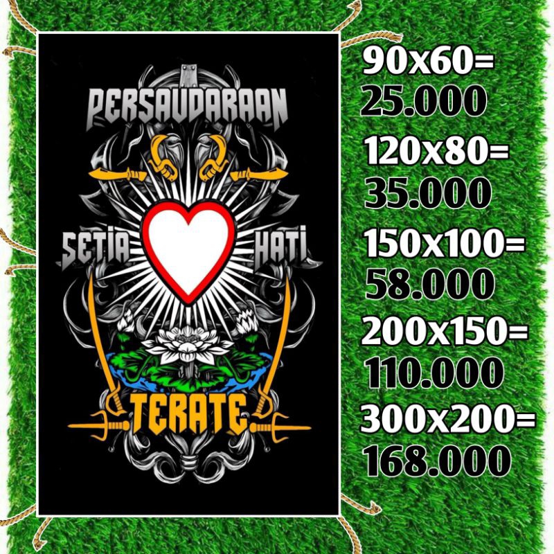 BENDERA PSHT UKURAN BESAR HARGA MURAH BERKUALITAS