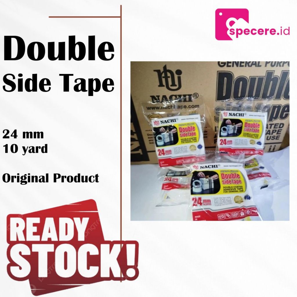 

Nachi Double Side Tape 24 mm x 10 Yard