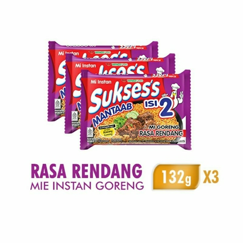 

Mie sukses rendang hemat 3pcs