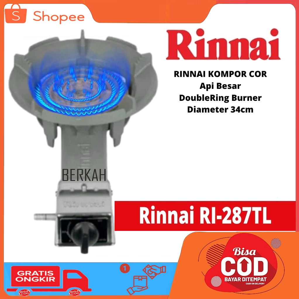 KOMPOR MAWAR DAGANG RINNAI 1 TUNGKU TL 287 RI