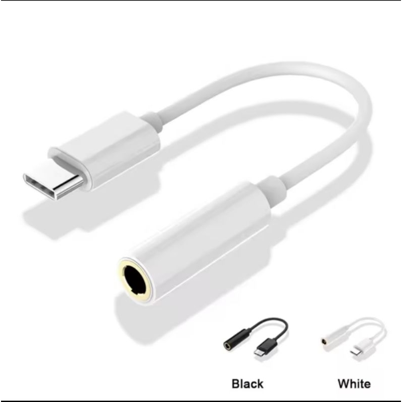 Konverter Audio jack aux type-C mic clip on HP smartphone konverter ke speaker salon headset musik k