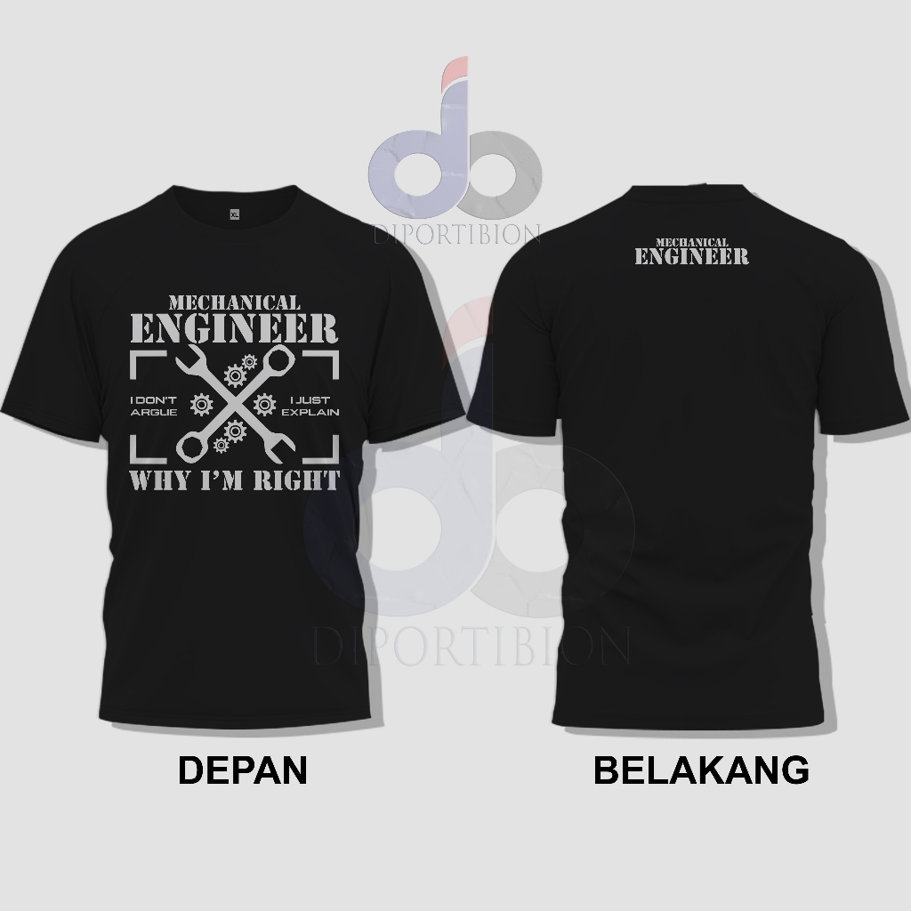 Kaos Teknik Mesin, Kaos Distro Teknik Mesin Quotes, Kaos Mechanical Engineer Why I'm Right Kaos Tekn