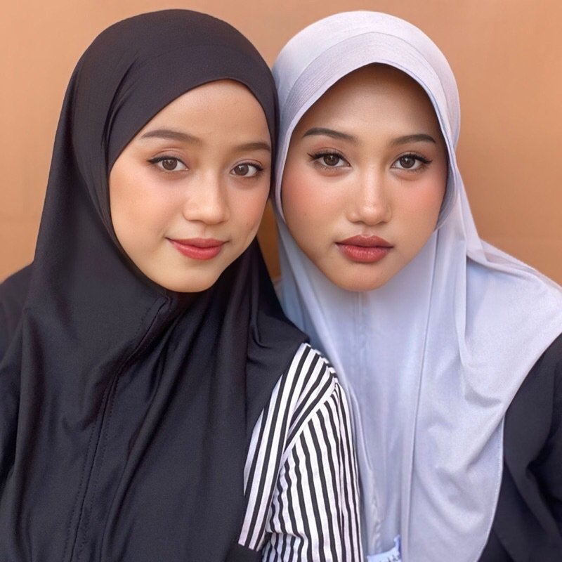 Mahkota- Jilbab instan jersey oval premium malay tanpa pet