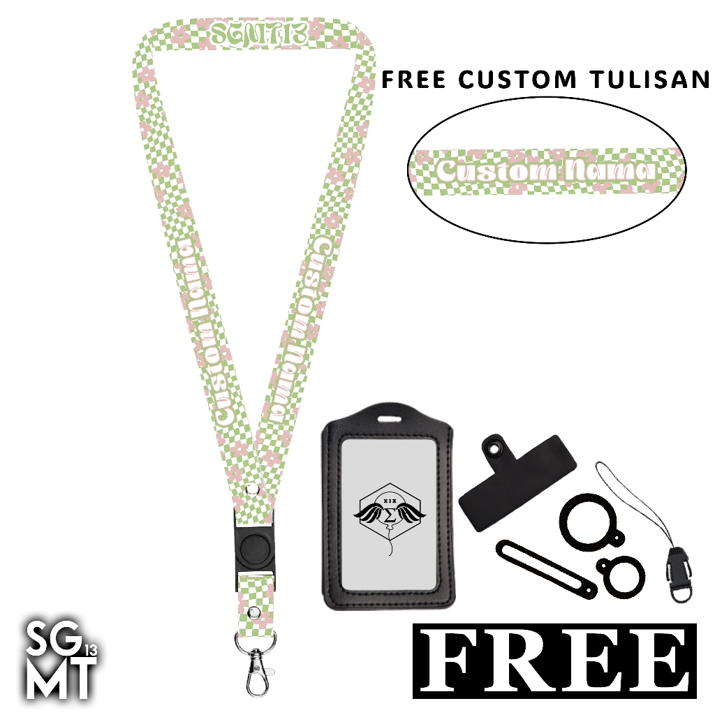

Lanyard Custom Nama Gantungan Card Holder Printing Name Tag Quite Series- Sigmat13