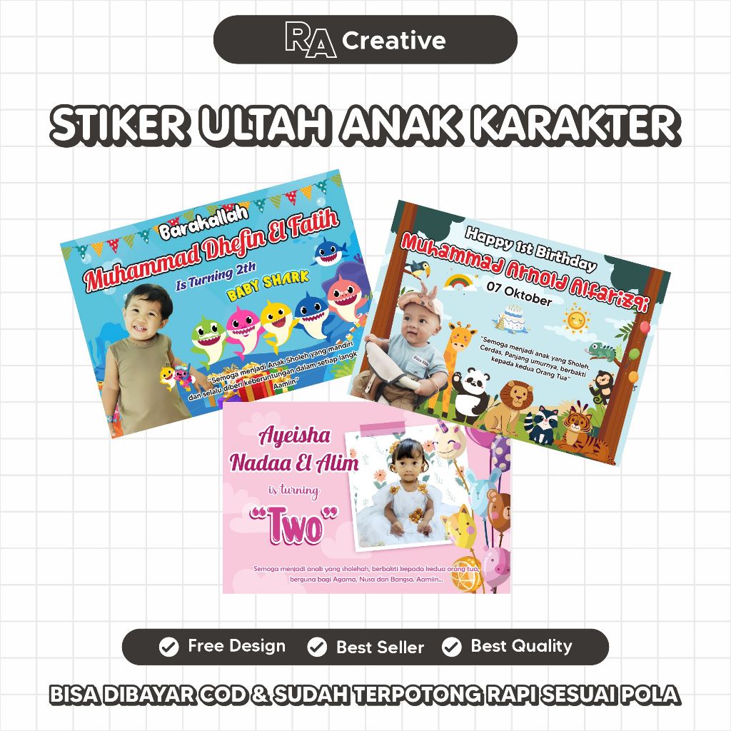 

Stiker Label Ulang Tahun | Stiker Label Makanan