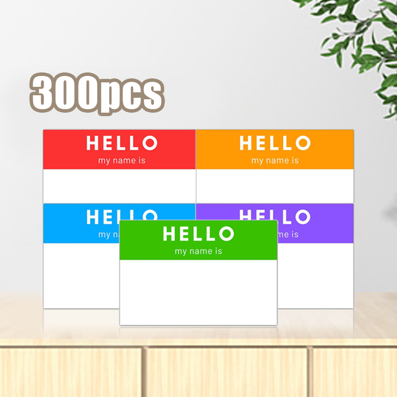 

300pcs/Roll Label Nama Sticker Warna Sticker Lebel Nama Serbaguna Sticker Label Nama