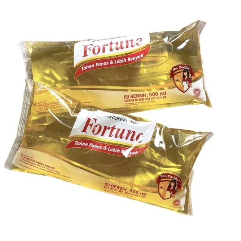 

MINYAK GORENG SAWIT FORTUNE 500 ML (2 BKS)