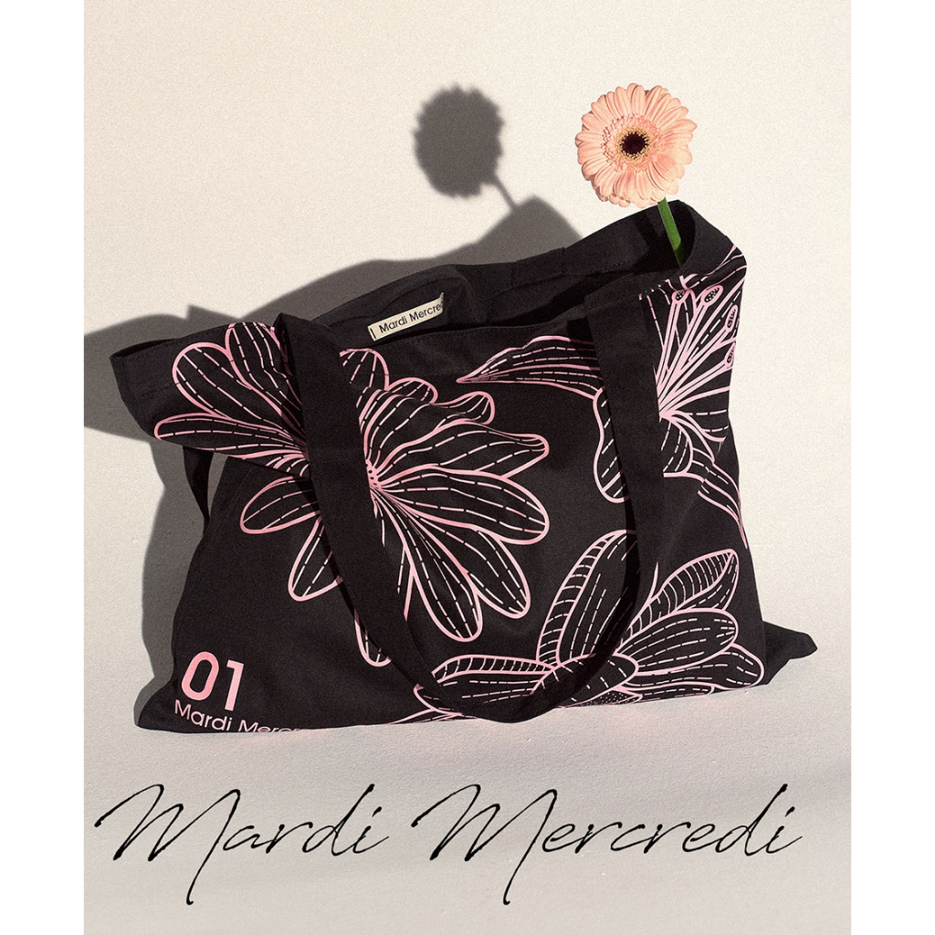 MARDI MERCREDI TOTE BAG 16 OPTIONS OFFICIAL TAS ECO SHOULDER KOREA COLLEGE BELANJA KOREAN TOTE KULIA