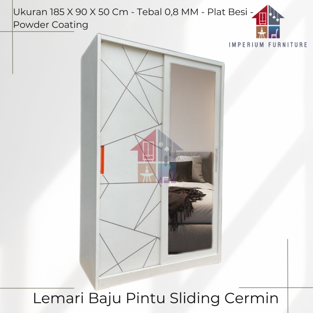 Lemari Baju / Lemari Pakaian / Lemari Baju Pintu Geser / Lemari Pakaian Pintu Geser / Lemari Baju Ka