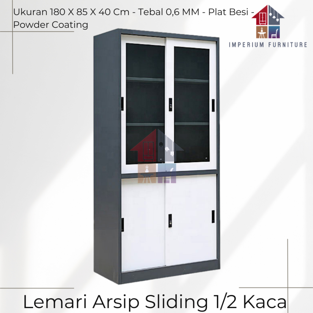 Lemari File / Lemari Arsip / Lemari Kantor / Lemari Arsip Besi Sliding / Filling Kabinet Besi / Kabi