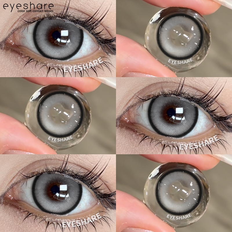 Eyeshare Softlens Minus Gray Brown 1Pasang Softlens Murah