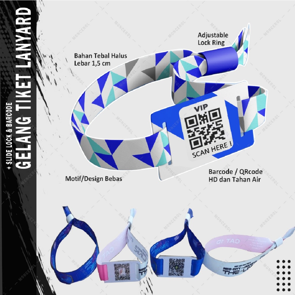 Gelang Tiket | Gelang Event | Gelang Lanyard