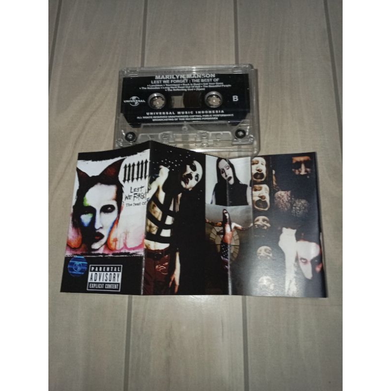 kaset pita marilyn manson lets we forget