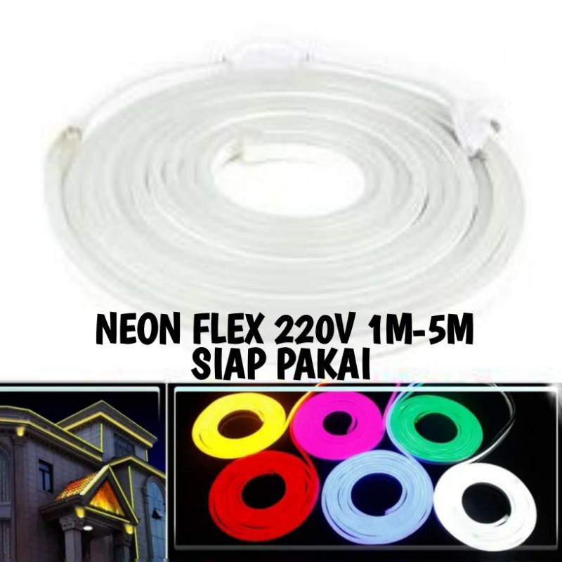 NEON FLEX 220V PERMETER/LAMPU HIAS KAMAR LED NEON SIGN LED SELANG NEON FLEX AC 220V LAMPU PLAFON BIR