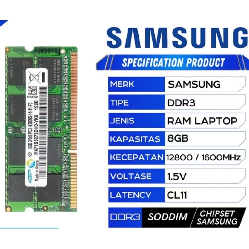sodimm ddr3L 8gb ram laptop 8gb ddr3l