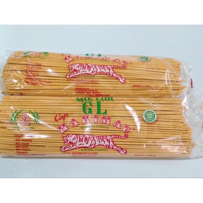 

Mie Lidi atau mie gomak kemasan 1kg