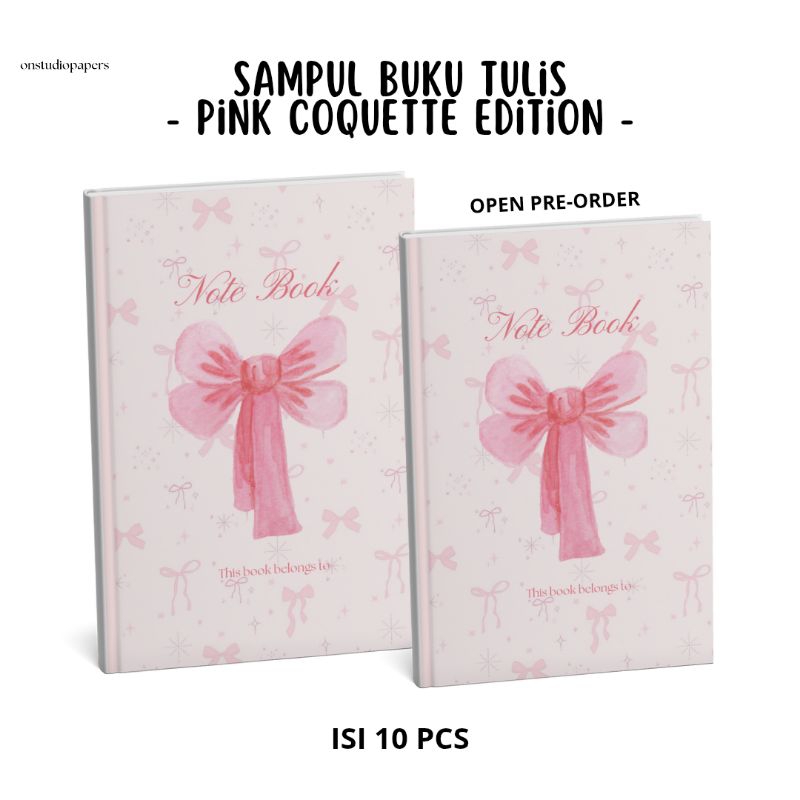 SAMPUL BUKU COQUETTE | SAMPUL BUKU AESTHETIC | SAMPUL BUKU PINK | ONSTUDIOPAPERS