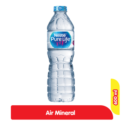 

Ay00! NESTLE Purelife Air Mineral 600ML 1 Dus isi 24 PCS