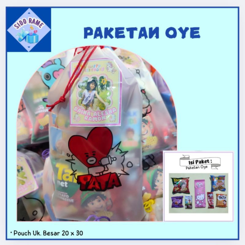 

Bingkisan Ulang Tahun/Bingkisan Ultah/ada Souvenirnya/Paket Ulang Tahun Oye