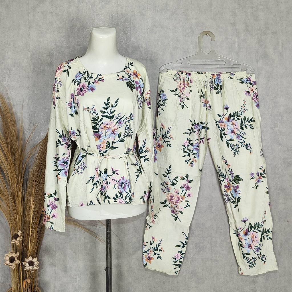 SETELAN PANJANG TANGAN PANJANG / PIYAMA / BABYDOLL / BAJU TIDUR BALI