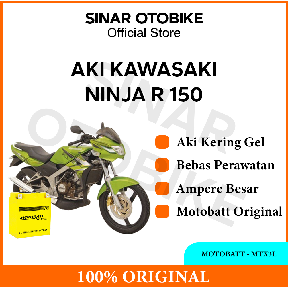 AKI NINJA R 150 MOTOBATT - MTX3L