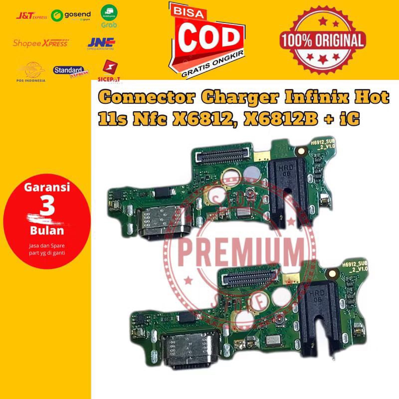 PAPAN CAS/KONEKTOR CAS &CHARGER INFINIX HOt 11s  NFC ORIGINAL 100%