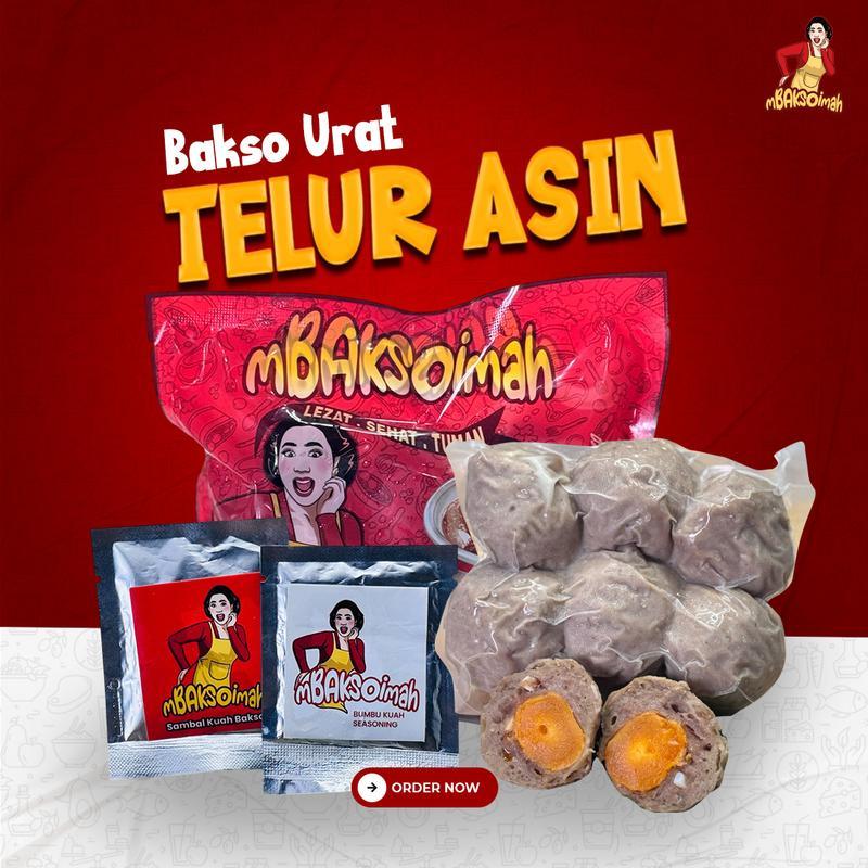 

mBAKSOimah Bakso Urat Telur Asin (1 pack isi 6 pcs)