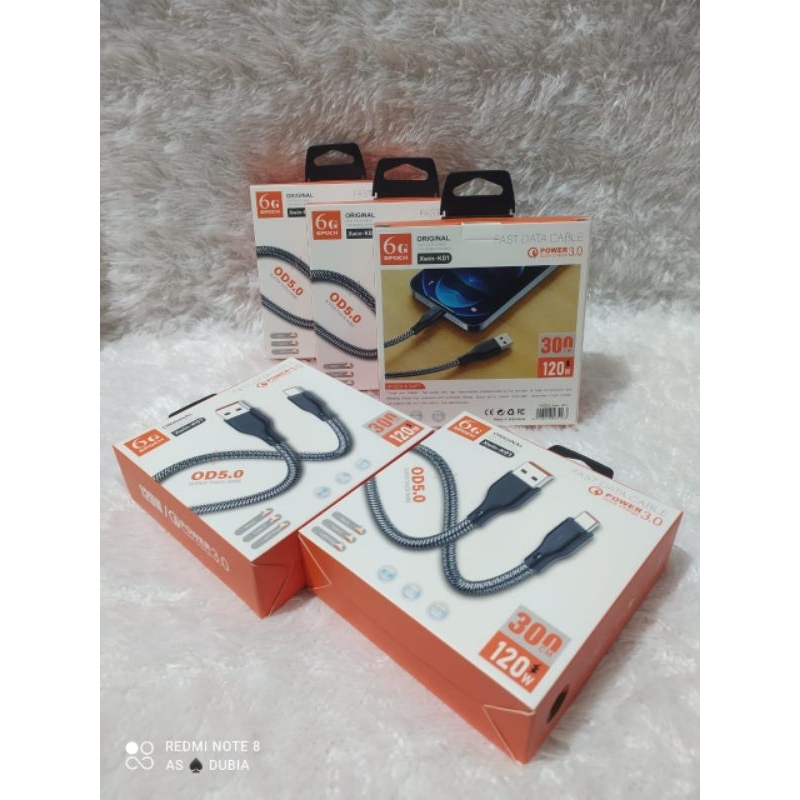 kabel data charger 3 meter fast charging k01