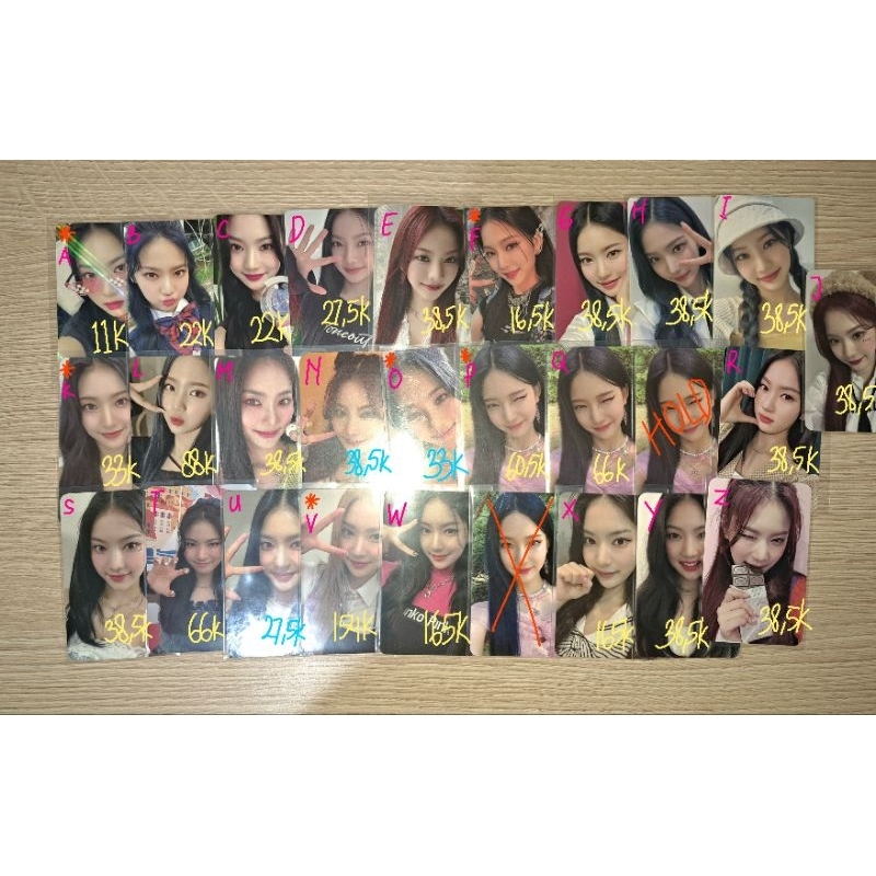 isa stayc pc photocard stereotype we need love teddy bear