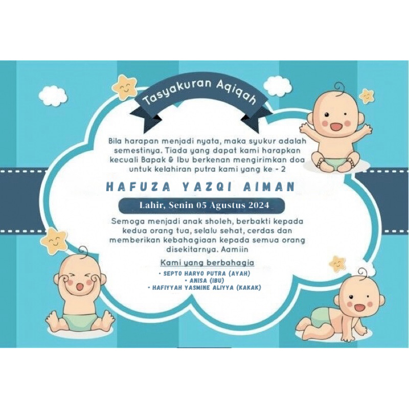 

Stiker Box Nasi Tasyukuran Aqiqah/Box Nasi Ulang Tahun