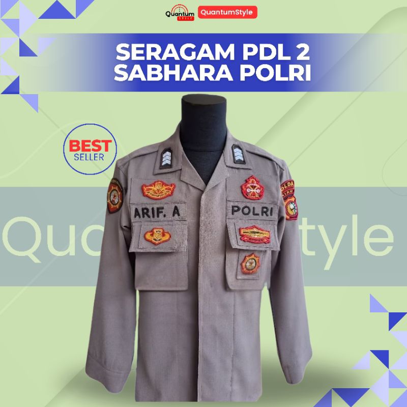 Seragam PDL 2 SABHARA POLRI (Baju+Celana)