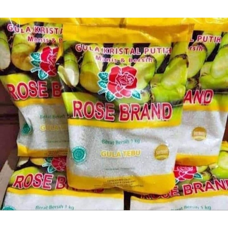 

gula rosebrand kemasan 1kg random isi10kg
