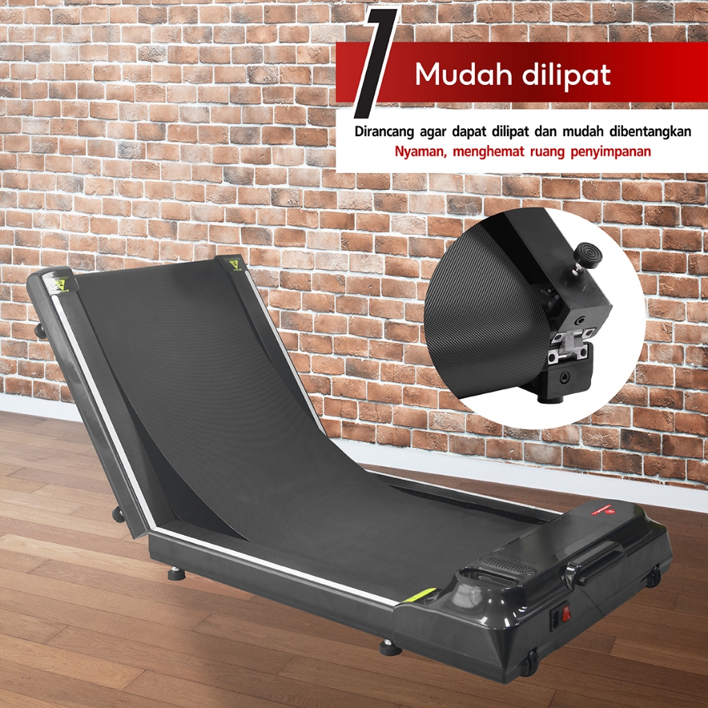 BG SPORT Treadmill Listrik Lipat Elektrik Walking Pad lipat murah portable remote multifungsiTreadmi