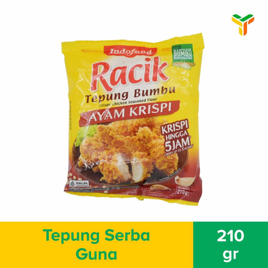 

Indofood Racik Tepung Bumbu Ayam Krispi 210 Gram