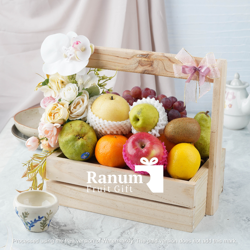

Ranum Aster | Parcel Buah Segar Hampers Rumah Sakit Free Kartu Ucapan uk. Large Grande