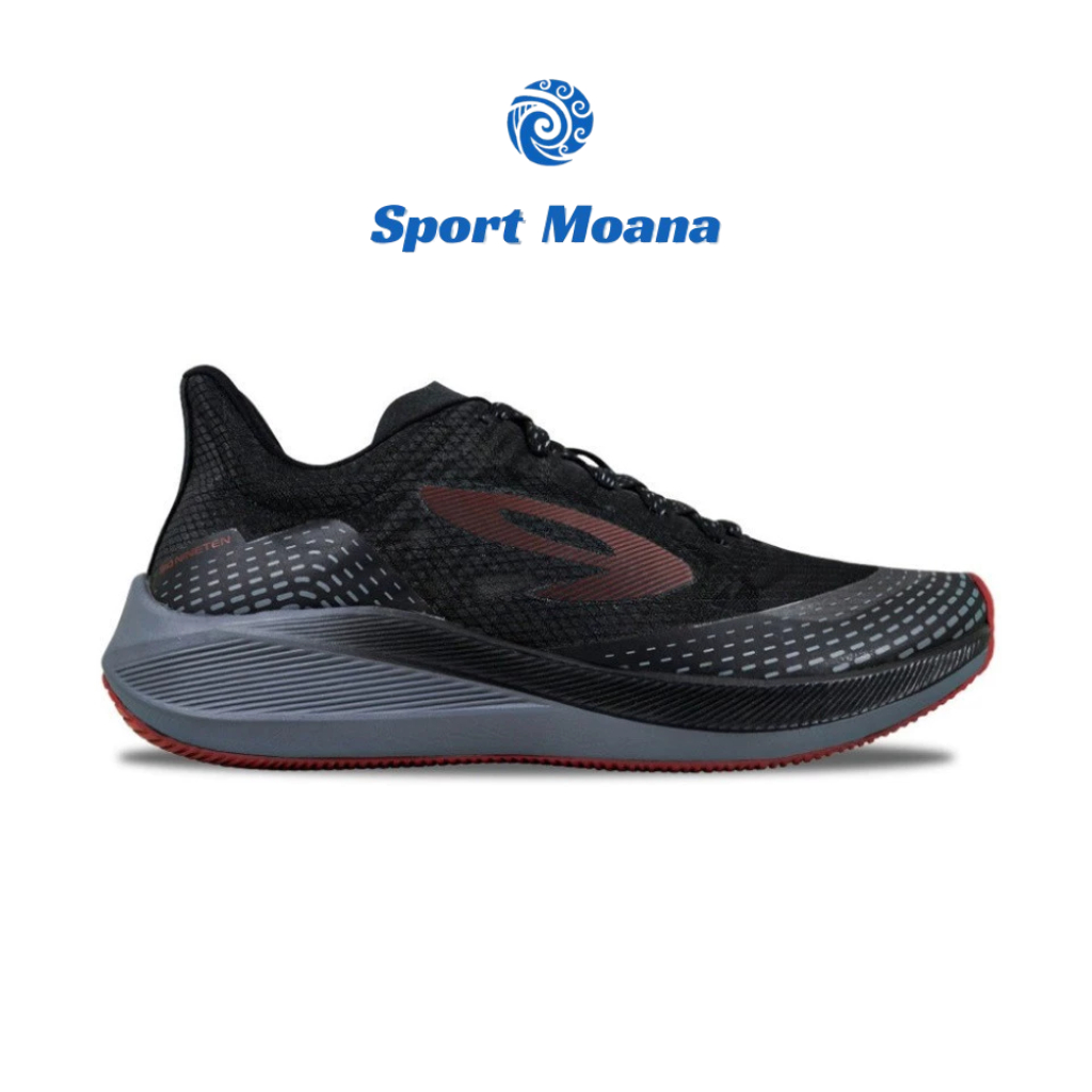 910 Nineten Sepatu Lari -  HAZE 1.5 HITAM ABU MERAH