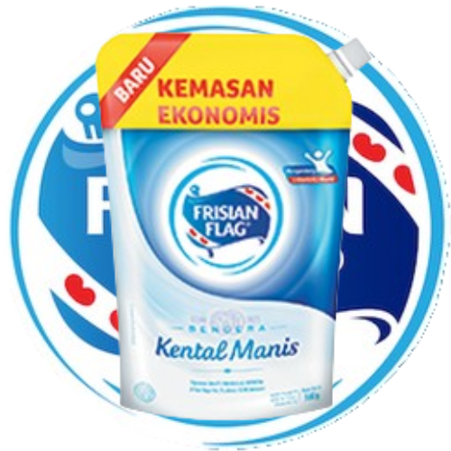 

Kental manis bendera Frisian Flag vanilla pouch 545 gr