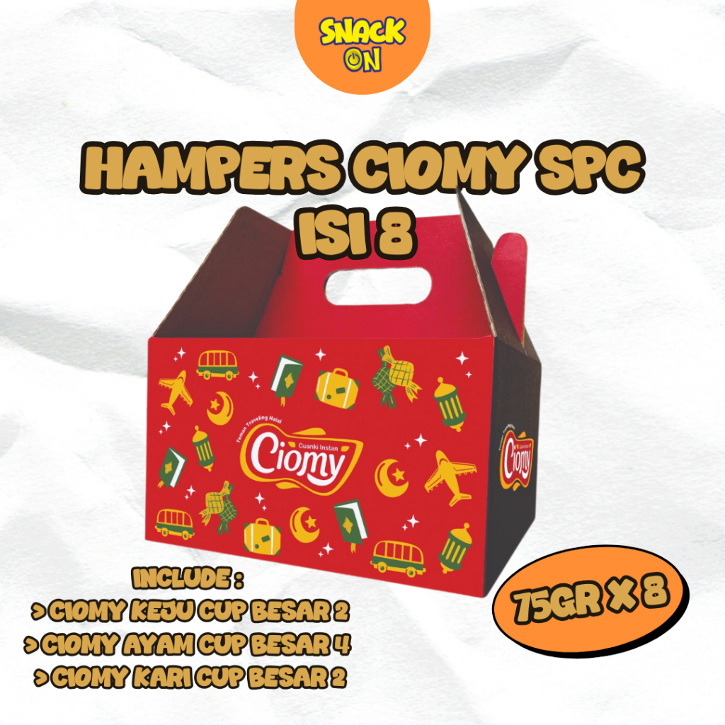 

Hampers Ciomy Snack On isi 8 Pcs Ciomy Cup Besar Mix