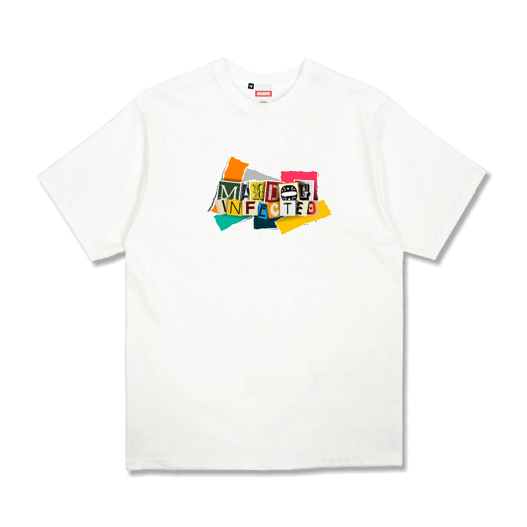 Maddog Infected - Kaos - RANSOM White | Kaos Pria Wanita Unisex Putih T-shirt Distro Official Maddog