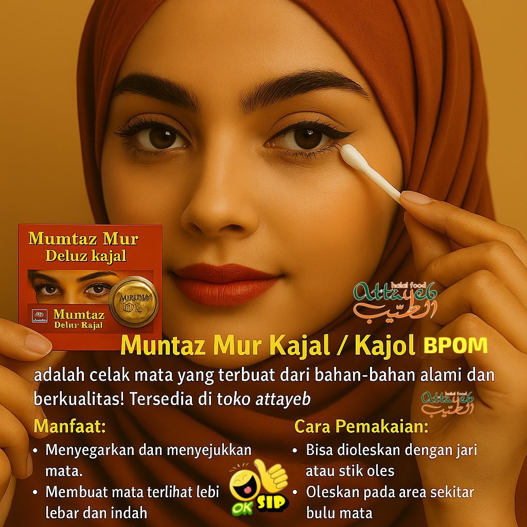 CELAK MUMTAZ Mur Dibia Kajal Kajol Mur Dibia (BPOM) Celak Alis Mata Arab Perbiji / 1 biji