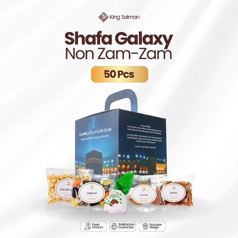 

King Salman - Oleh-Oleh Haji & Umroh SHAFA Galaxy 50 Pcs - Non Zam Zam
